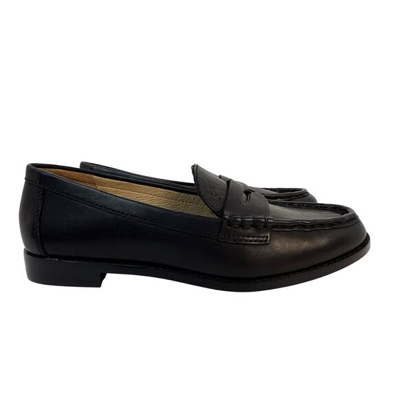 LAUREN by Ralph Lauren Wynnie Women's 6B Black Leather Loafer Slip on - Picture 2 of 12